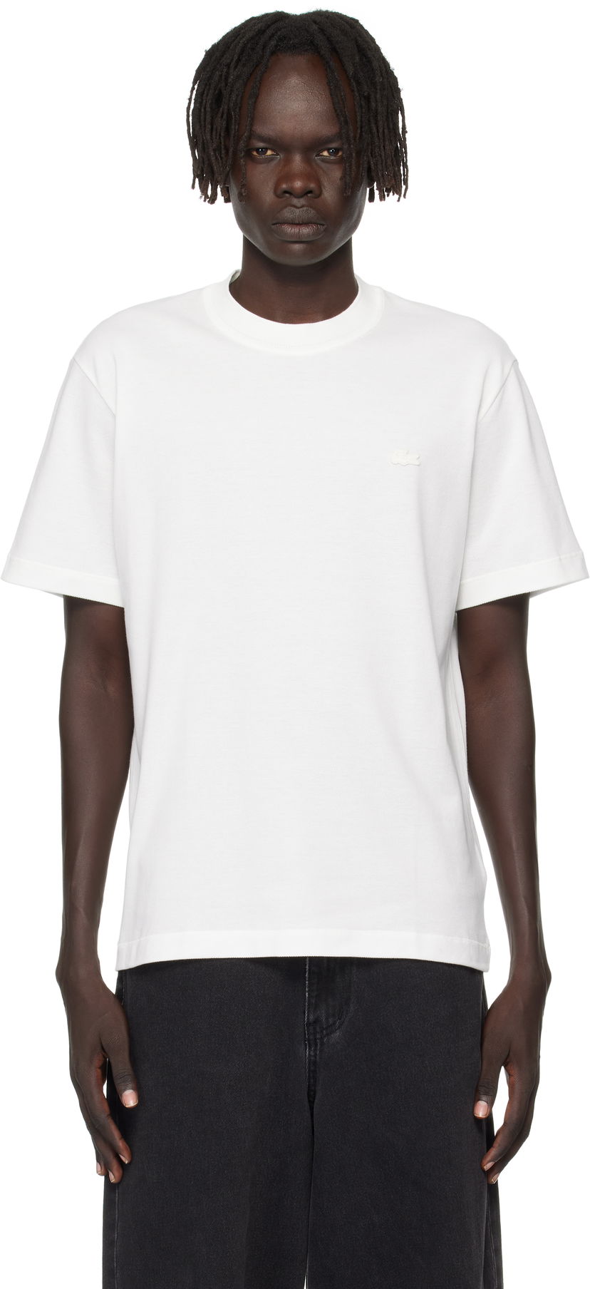 Majica Lacoste Lacoste Back To Work Tier 0-1 T-Shirt Bela | TH5477_70V