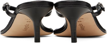 Modni dodatki Aeyde Aeyde Leigh Leather Toe-Post Heeled Sandals Črna | A11-HS-GAIS55TB162-SS25-800-007, 1