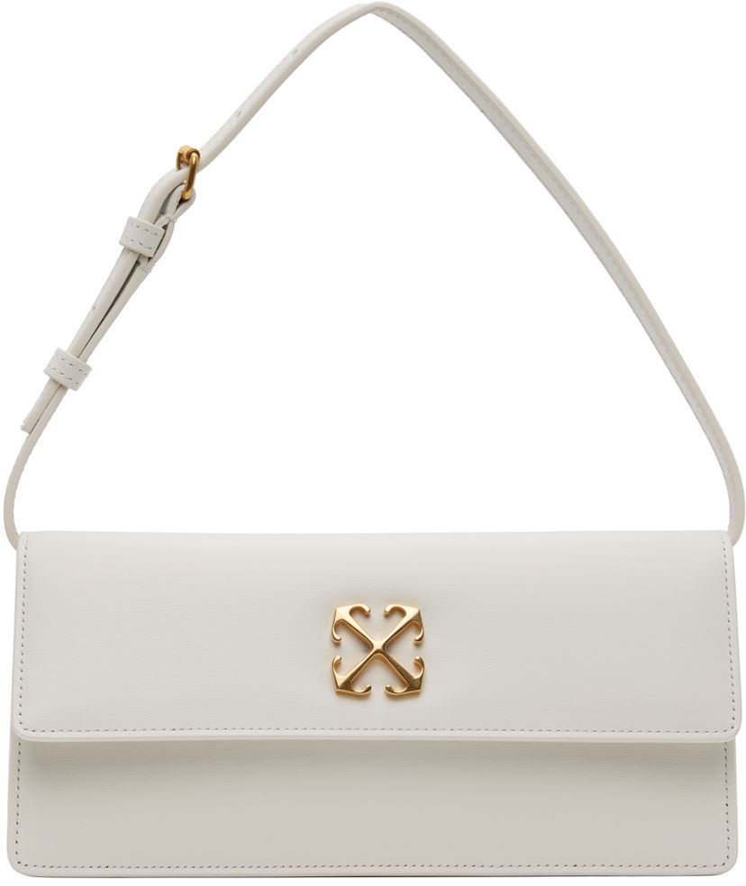 Torba za čez ramo Off-White Jitney 1.0 Shoulder Bag Bela | OWNN172C99LEA0010400