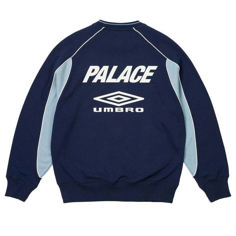 Pulover Palace Palace x Umbro Crewneck Warm Up Sweatshirt Modra | P26UMCS132
