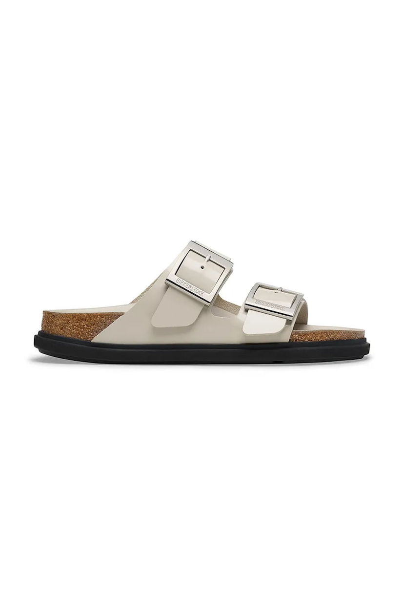 Superge in čevlji Birkenstock Birkenstock Arizona Droplet Buckle Slides Bež | 1030326