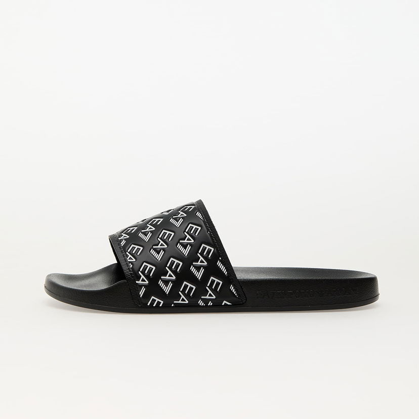 Superge in čevlji Emporio Armani EA7 Water Sport All Over Slipper U Full Black/White Črna | 7X000109AF15125MC138
