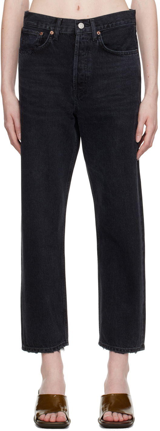 Kavbojke AGOLDE AGOLDE 90's Crop Jeans Črna | A173E-1157, 0