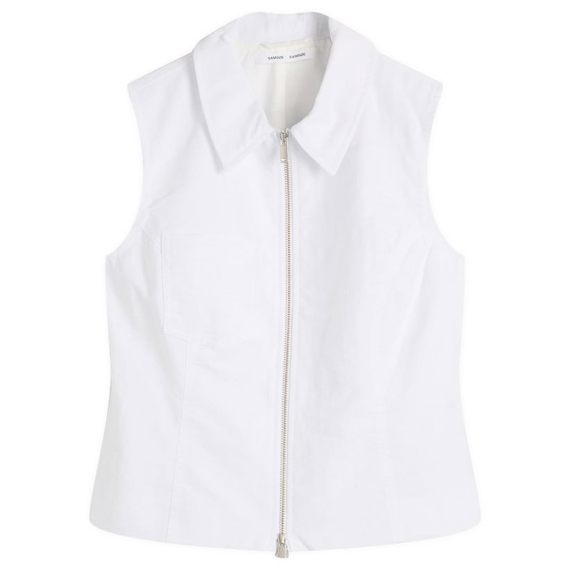 Telovnik Samsoe Samsoe Sariana Zip-Up Vest Bela | F25200052-110601TCX