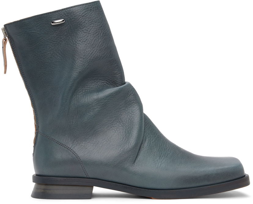 Oblačila OUR LEGACY OUR LEGACY Blunt Slouch Leather Boots Modra | A2247SD