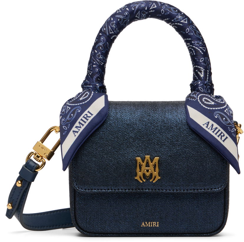 Torbica AMIRI 'MA' Denim Micro Bag Mornarica | AWBGTH1085