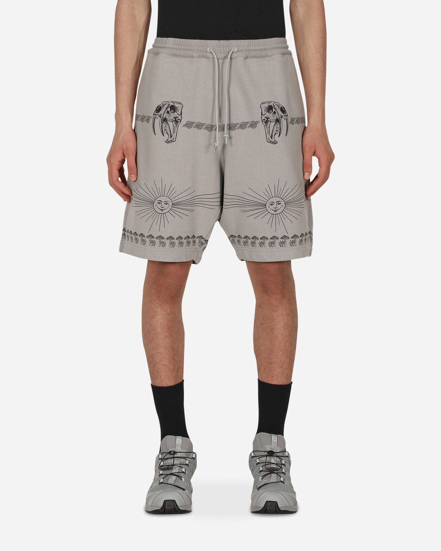 Kratke hlače Neighborhood Dr. Woo Sweatshorts Siva | 221UWDWN-PTM01 GY, 0