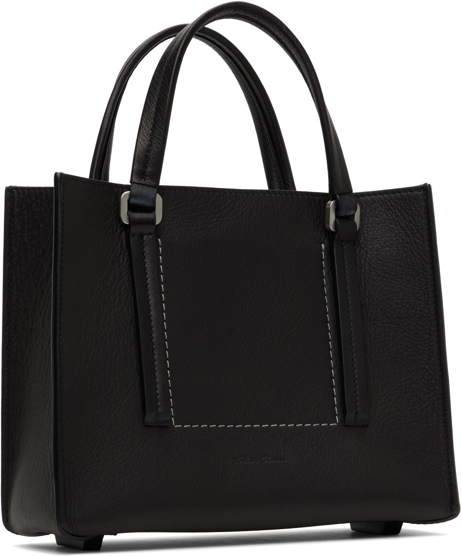 Torba za čez ramo Rick Owens Rick Owens Mini Edith Shopper Tote Črna | RA01E0652 LCN, 1