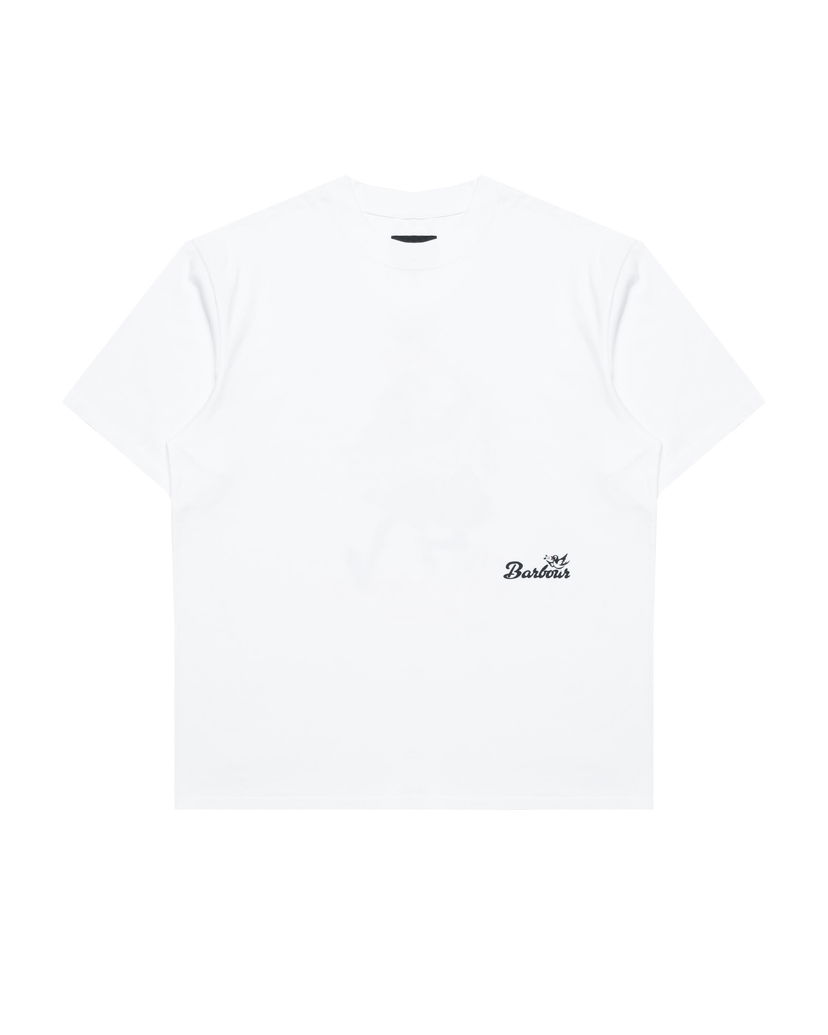 Majica Barbour Barbour Regence OS Fit Graphic T-Shirt Bela | MTS1402WH11