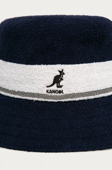 Klobuk Kangol Bermuda Stripe Bucket Črna | K3326ST, 2
