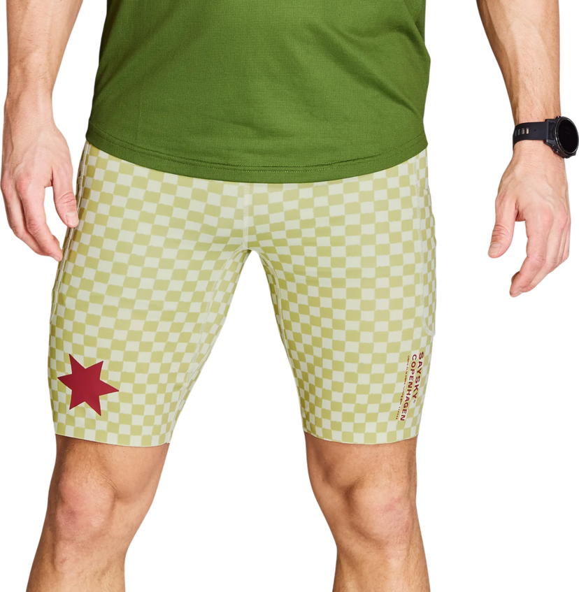 Kratke hlače Saysky Saysky Checker Combat+ 9" Short Tights Rumena | nmrst31c1034