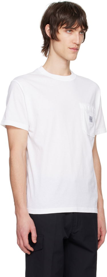 Majica Stone Island Stone Island Organic Cotton Jersey Fissato T-Shirt Bela | K1S15 2100219 S0057, 1