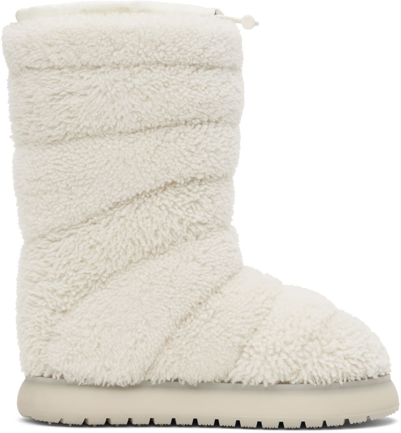 Superge in čevlji Moncler Gaia Pocket Mid Shearling Boots Bela | J209B4H00120M4297