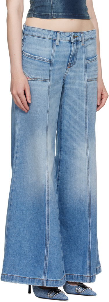 Kavbojke Diesel D-Akii Flare Jeans Modra | A12808 0CLBA, 1