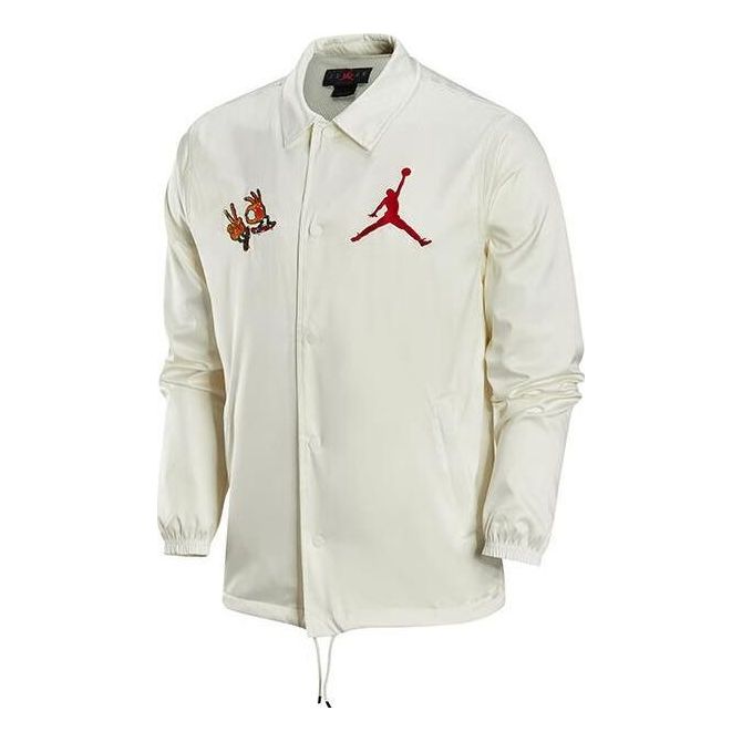 Vetrovka Jordan Jordan Coach Jacket Bela | FJ7709-133