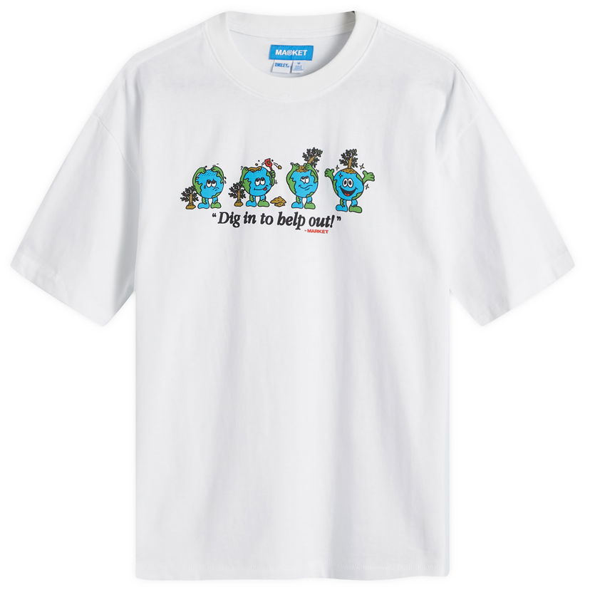 Majica MARKET Men's Dig In T-Shirt White Bela | 399001935-WHT