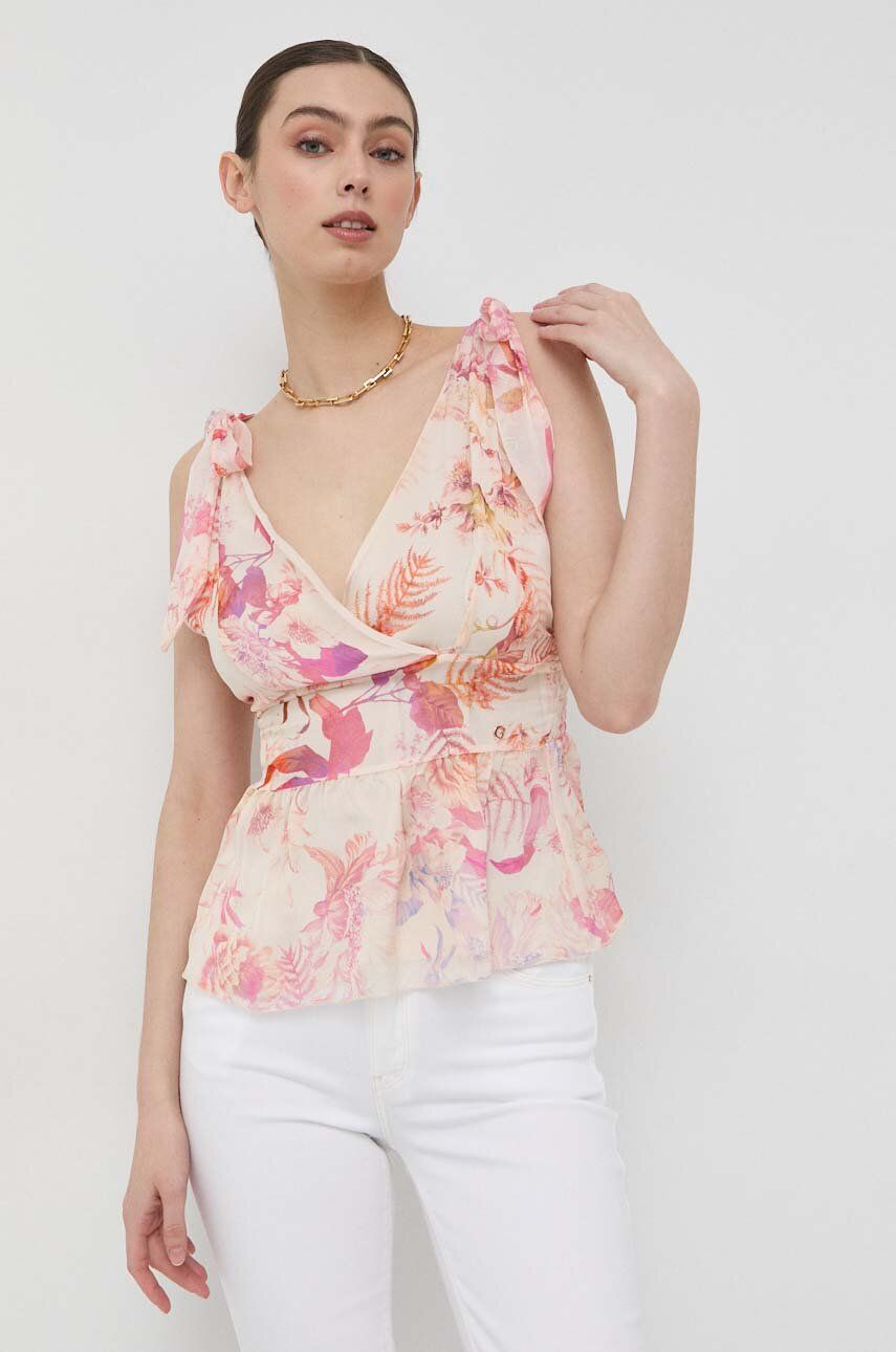 Srajce GUESS Blouse Roza | W3GH92.WE550, 0