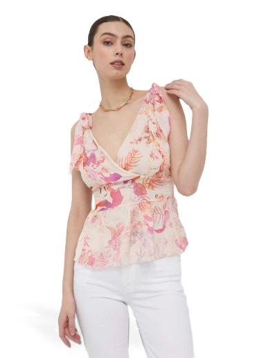 Srajce GUESS Blouse Roza | W3GH92.WE550