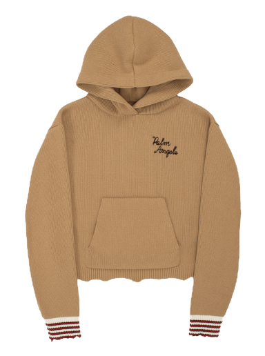 Pulover Palm Angels Angel Hoodie Bež | PWHA047F22KNI0016010