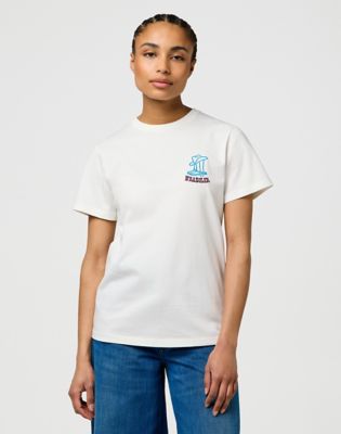 Majica Wrangler Regular Graphic Tee XXL Bela | 112370769:XXL, 0