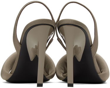 Modni dodatki The Attico Attico Rem Heeled Slingback Sandals Siva | 237WS522 PA45, 1
