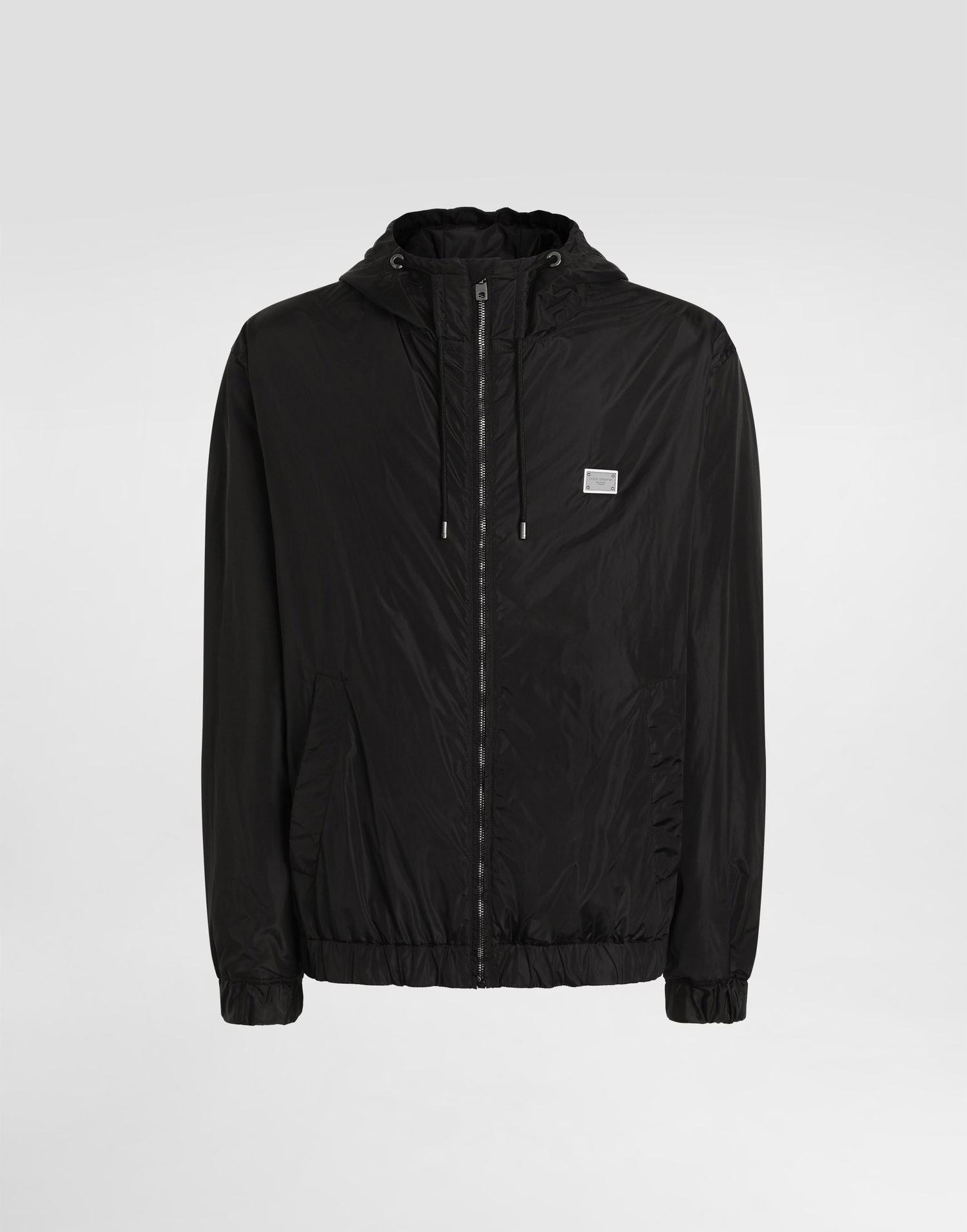Vetrovka Dolce & Gabbana Dolce & Gabbana Technical Fabric Hooded Jacket with Tag Črna | G9BGSTFUS22N0000, 0