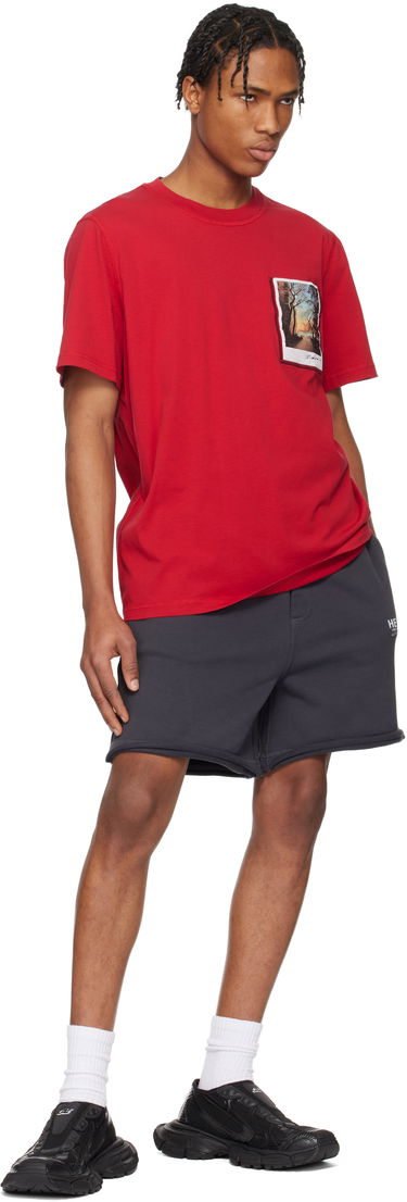 Majica Helmut Lang Helmut Lang River Postcard T-Shirt Rdeča | O10HM517, 3