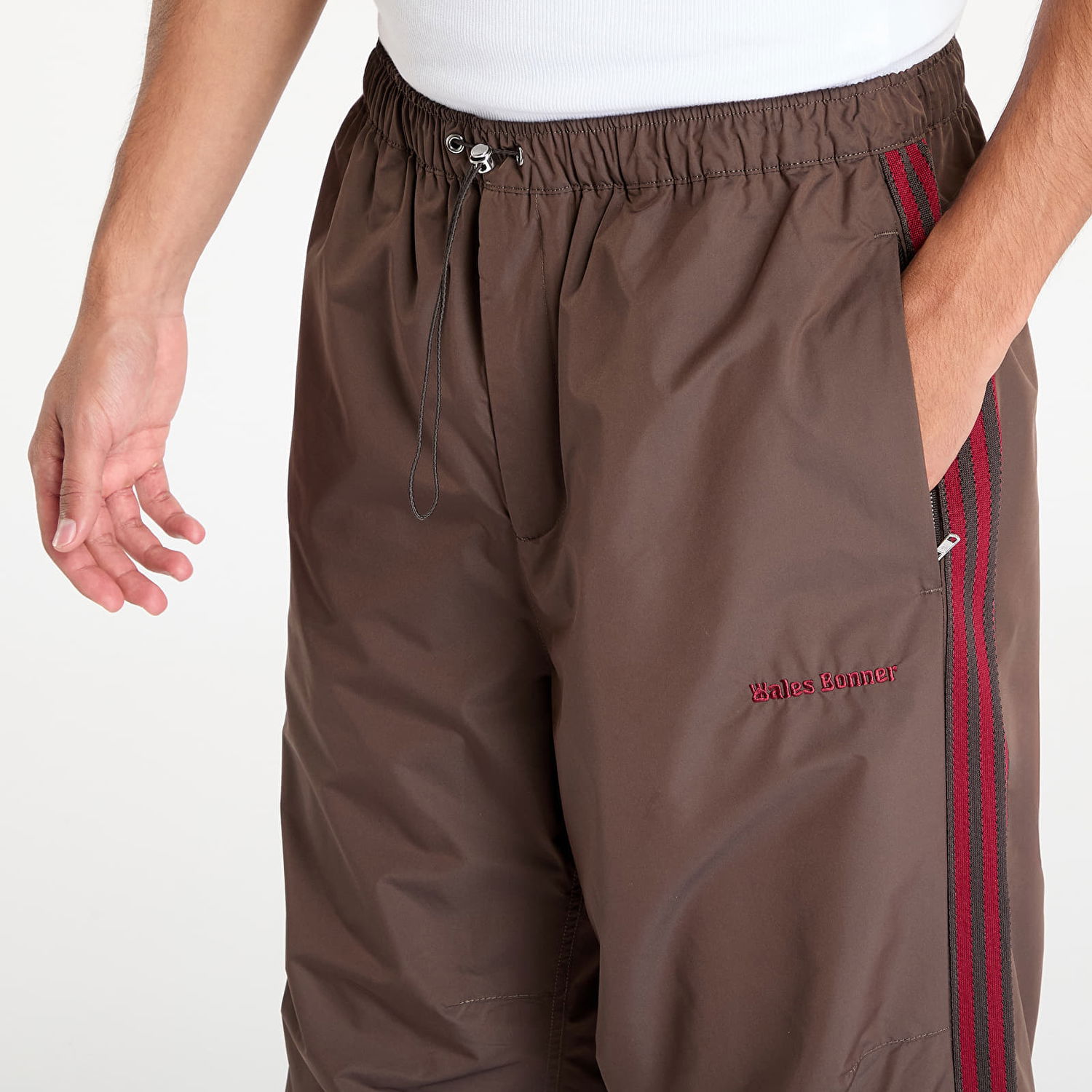 Trenirka adidas Originals Wales Bonner x Nylon Track Pant Brown Rjava | JJ2930, 1