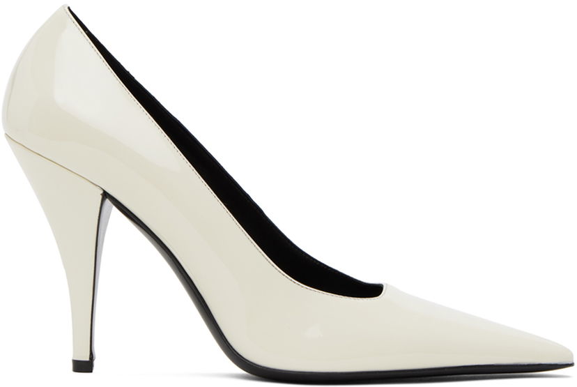 Superge in čevlji The Row Lana Patent Leather Pumps Bela | F1406-P73