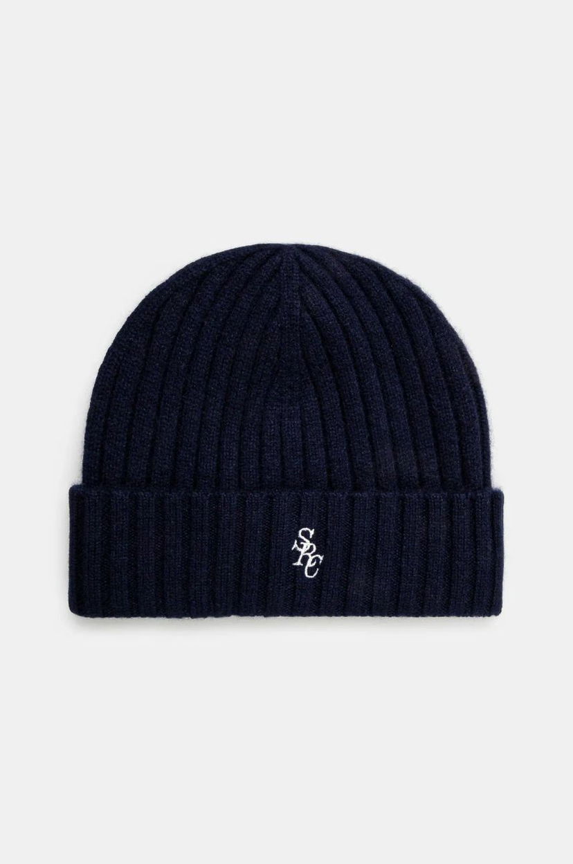 Beanie Sporty & Rich Wool Cashmere Beanie Mornarica | AC066506302BL32