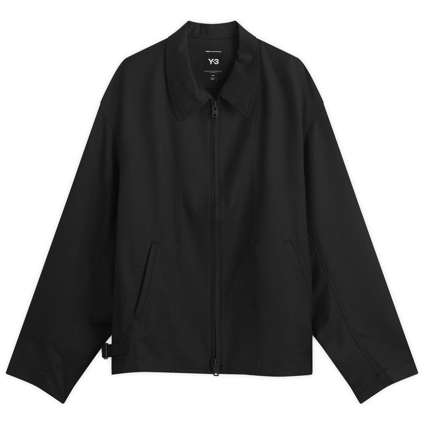 Jakna Y-3 Y-3 Zip Through Shirt Jacket, Size Large Črna | JZ0898