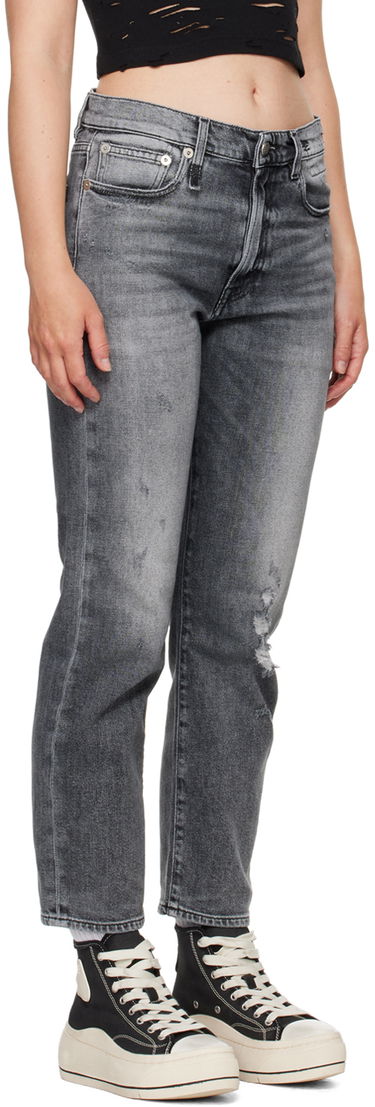 Kavbojke R13 R13 Straight-Leg Boyfriend Jeans Siva | R13W5083-D137C, 4