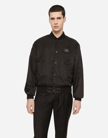 Bomber jakna Dolce & Gabbana Dolce & Gabbana Button Bomber Jacket Črna | G9VD2TFUMNQN0000, 1