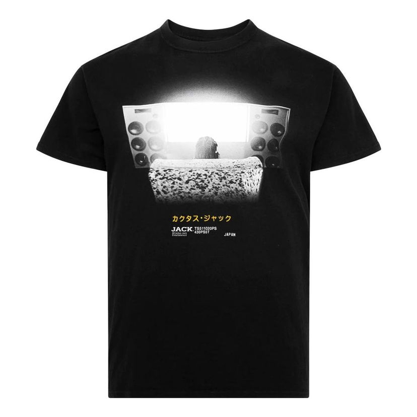 Majica Cactus Jack by Travis Scott Travis Scott Cactus Jack Playstation Chair T-Shirt Črna | CJPSSS35BLACK
