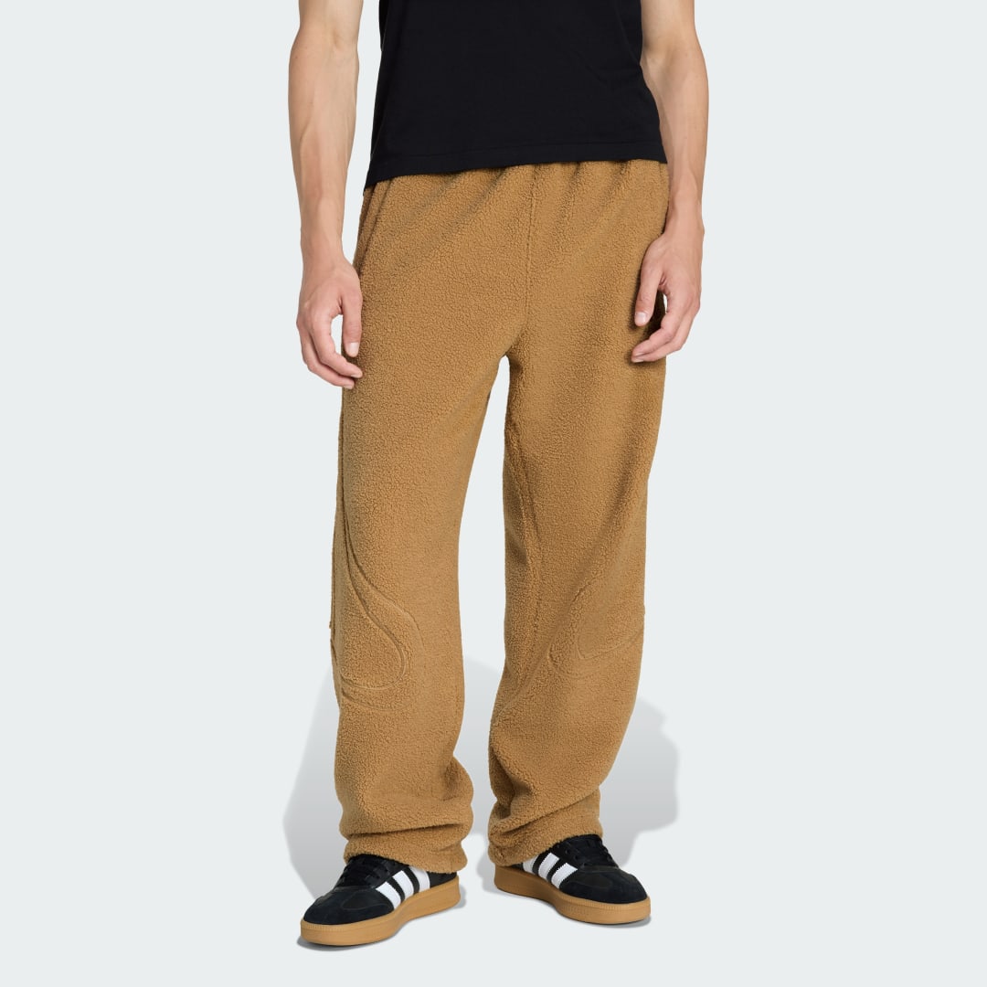 Trenirka adidas Performance Teamgeist Borg Fleece Track Pants Rjava | KR7611, 0