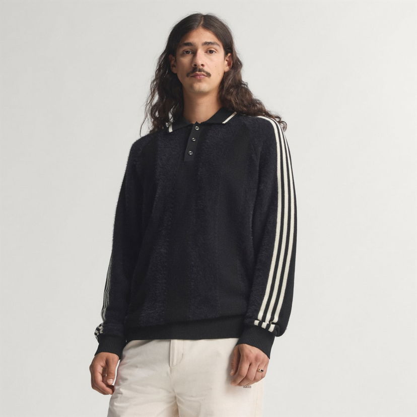 Polo majica adidas Performance Knitted Polo Shirt Črna | JX3835