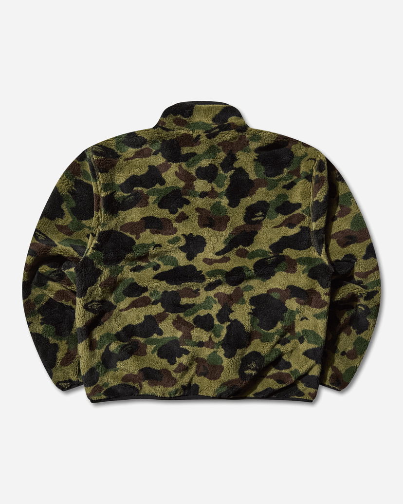 Jakna BAPE 1st Camo Fleece Jacket Večbarvna | 1L80140009 GREEN
