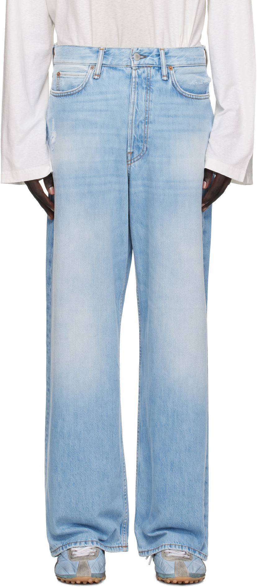 Kavbojke Acne Studios Acne Studios Loose Fit 1981 Jeans Modra | C00097-