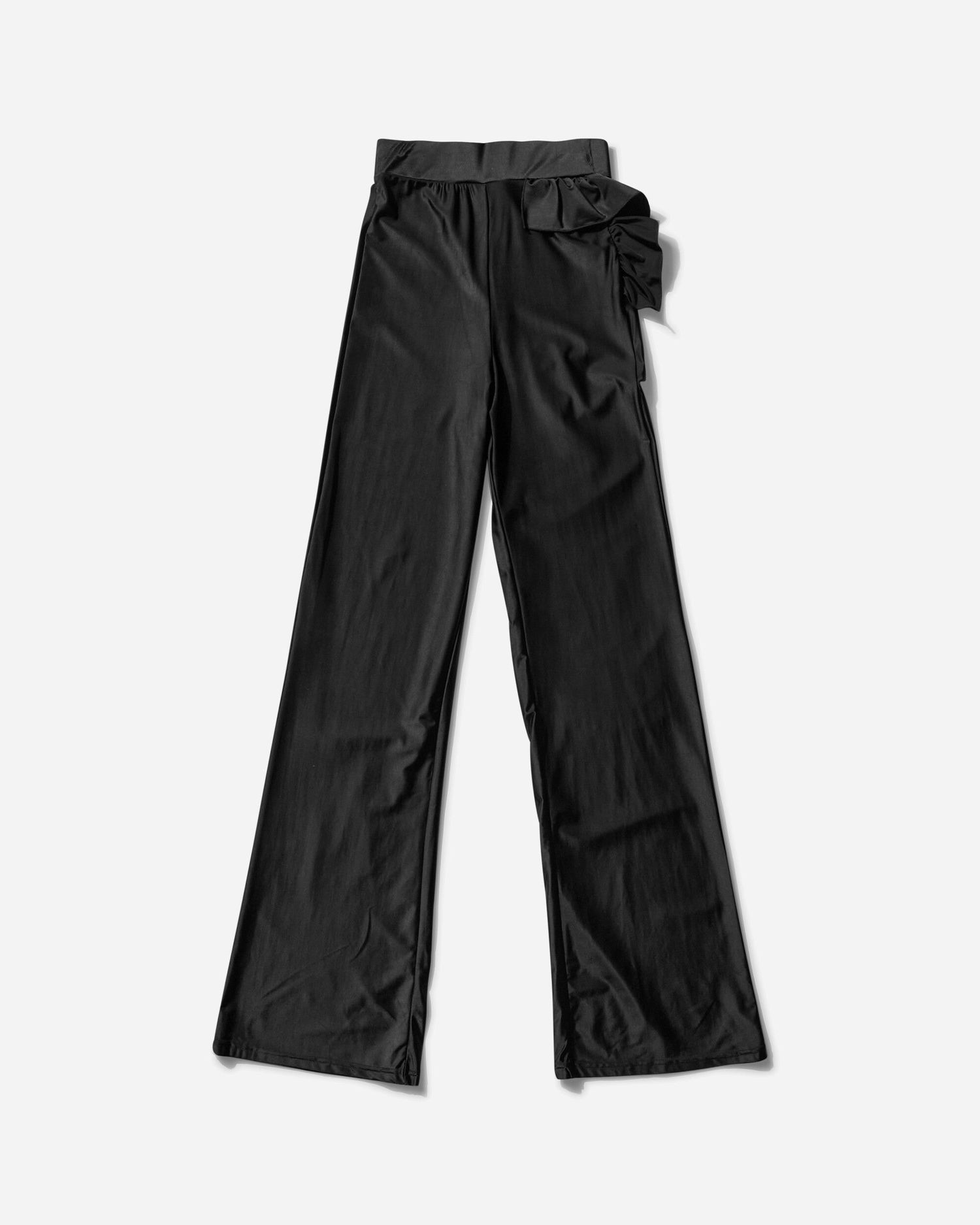 Hlače OpéraSPORT Alice Wide-Leg Pants with Ruffle Detail Črna | SS25-A37 BLK, 0