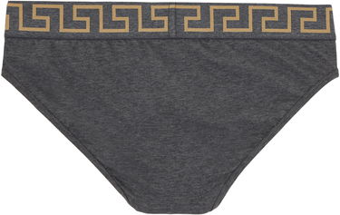 Boksarice Versace Three-Pack Briefs With Greca Border Siva | AU10327_1A10011, 2