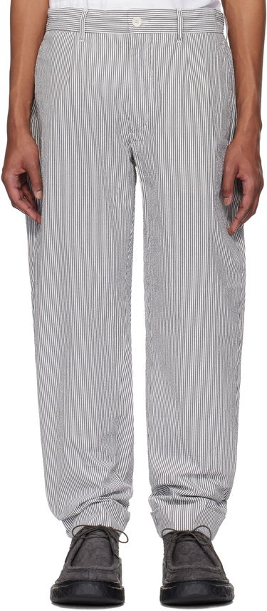 Hlače Engineered Garments Engineered Garments Andover Striped Trousers Bela | 25S1F001, 0