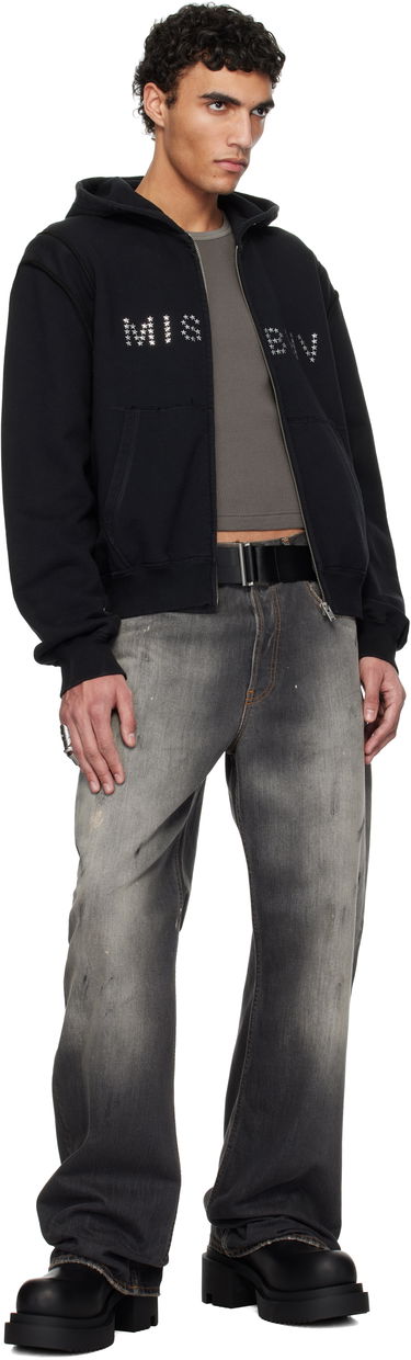 Pasovi MISBHV MISBHV 'Forever' Star-Studded Webbing Belt Črna | 250A800, 2
