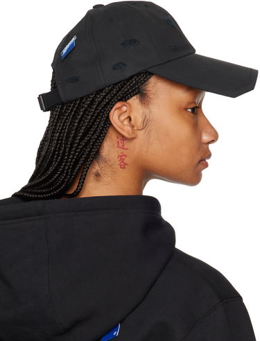 Kapa ADER ERROR Sore Distressed Baseball Cap Črna | BN01SSHW0201BK, 4