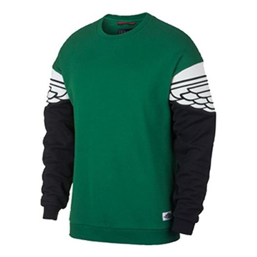 Pleteni pulover Jordan Air Jordan Round Neck Sweatshirt Zelena | AO0426-302