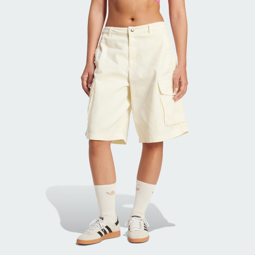 Kratke hlače adidas Performance Washed Cargo Twill Shorts Bež | JD0138