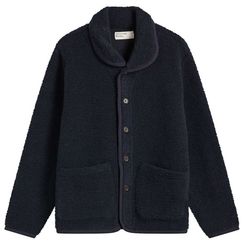 Jakna Universal Works Alvar Fleece Lancaster Jacket, Size Small Mornarica | 33703-NVY