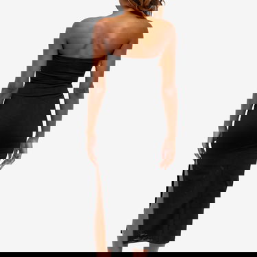 Obleke Miaou Miaou Lila Strapless Sheer Mesh Midi Dress, Size Large Črna | 5025PM3BLK, 3