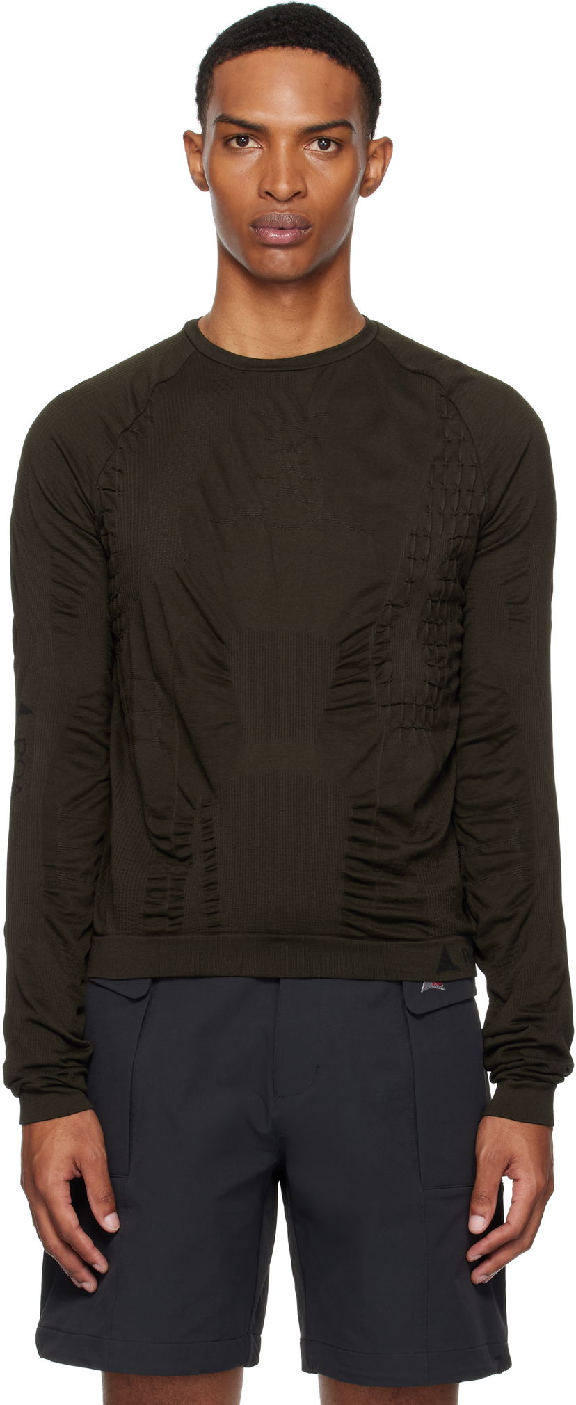 Pleteni pulover ROA ROA 3D Knit Long Sleeve Sweater Zelena | RBMW0405YA48