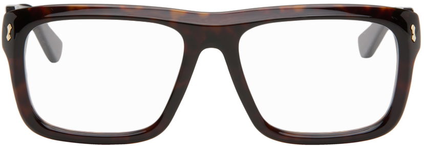 Oblačila Gucci Square Glasses Rjava | GG1462O-002