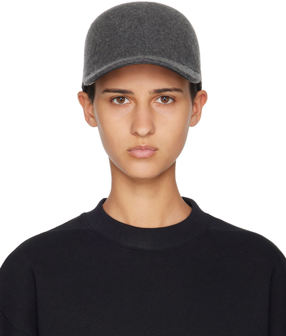 Kapa Jil Sander Felt Cap Siva | J40TC0108_J40116, 0